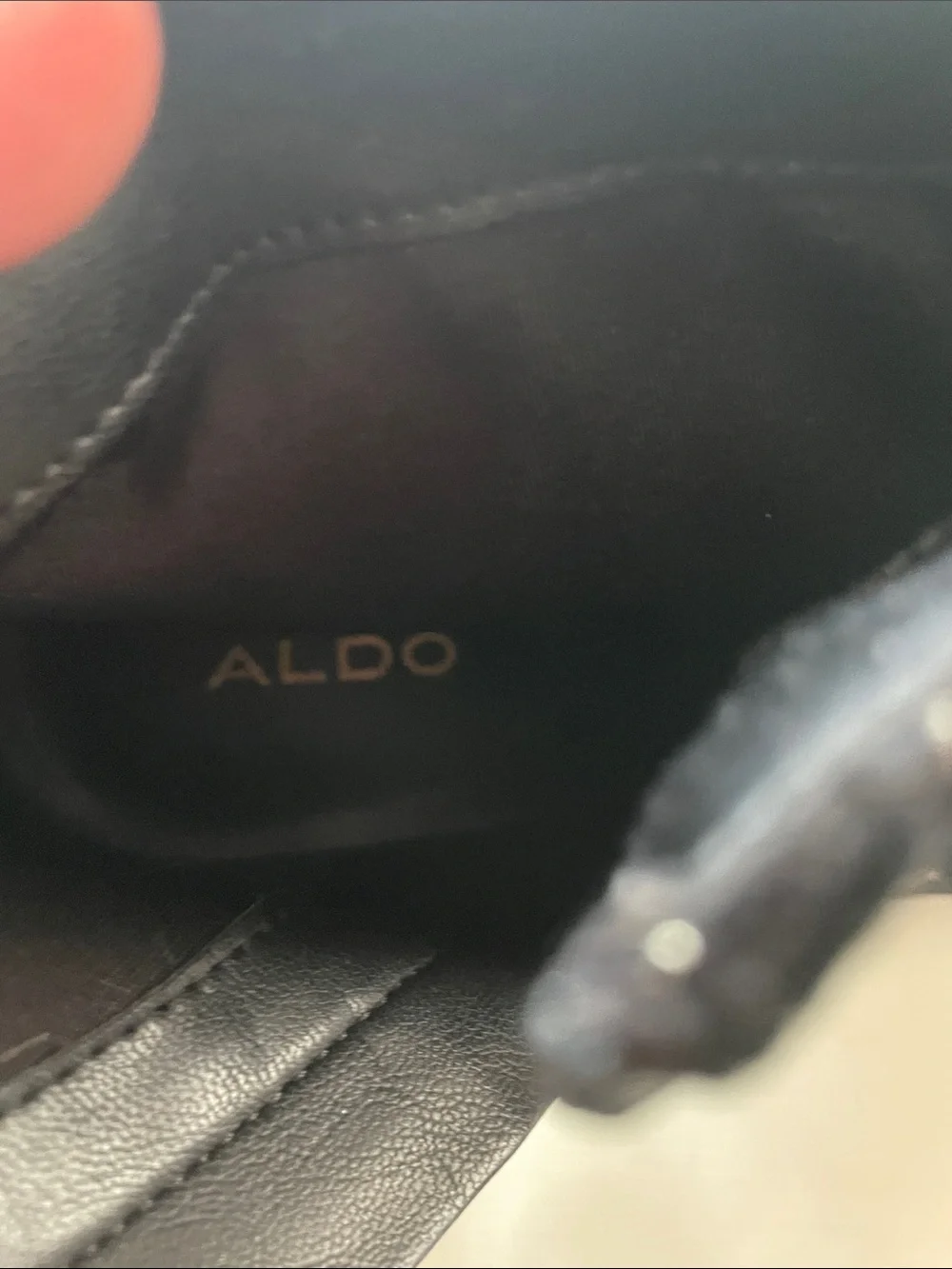Aldo black gold floral boots size 8